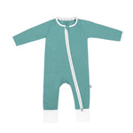 Dark Mint Bamboo Zippy Romper