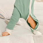 Dark Mint Bamboo Zippy Romper