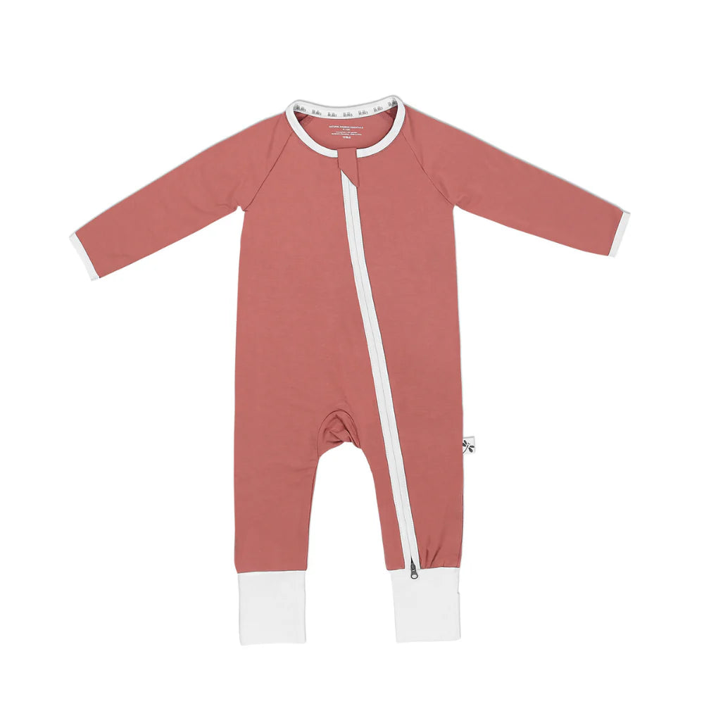 Rust Bamboo Zippy Romper