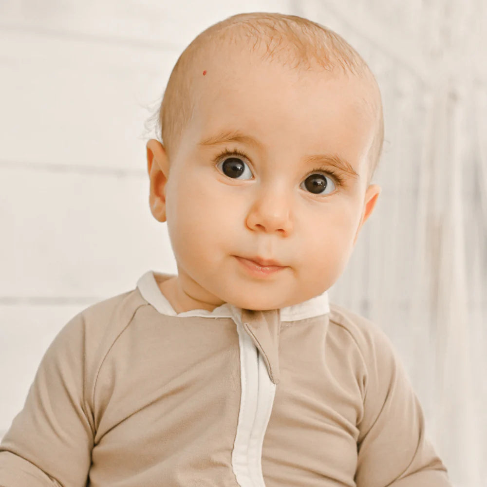 Sand Bamboo Zippy Romper