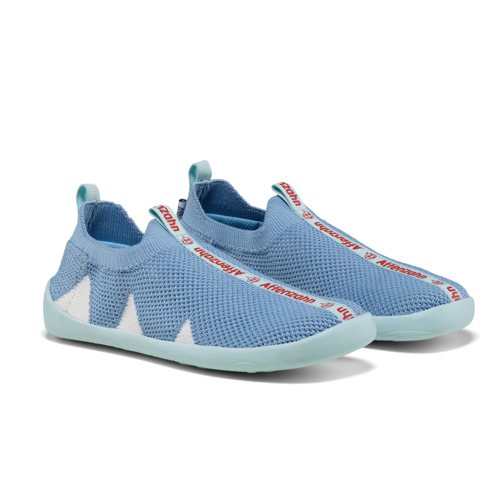 (01397-30211) Affenzahn Slipper Knit Flinky Shark - MintMouse (Unicorner Concept Store)