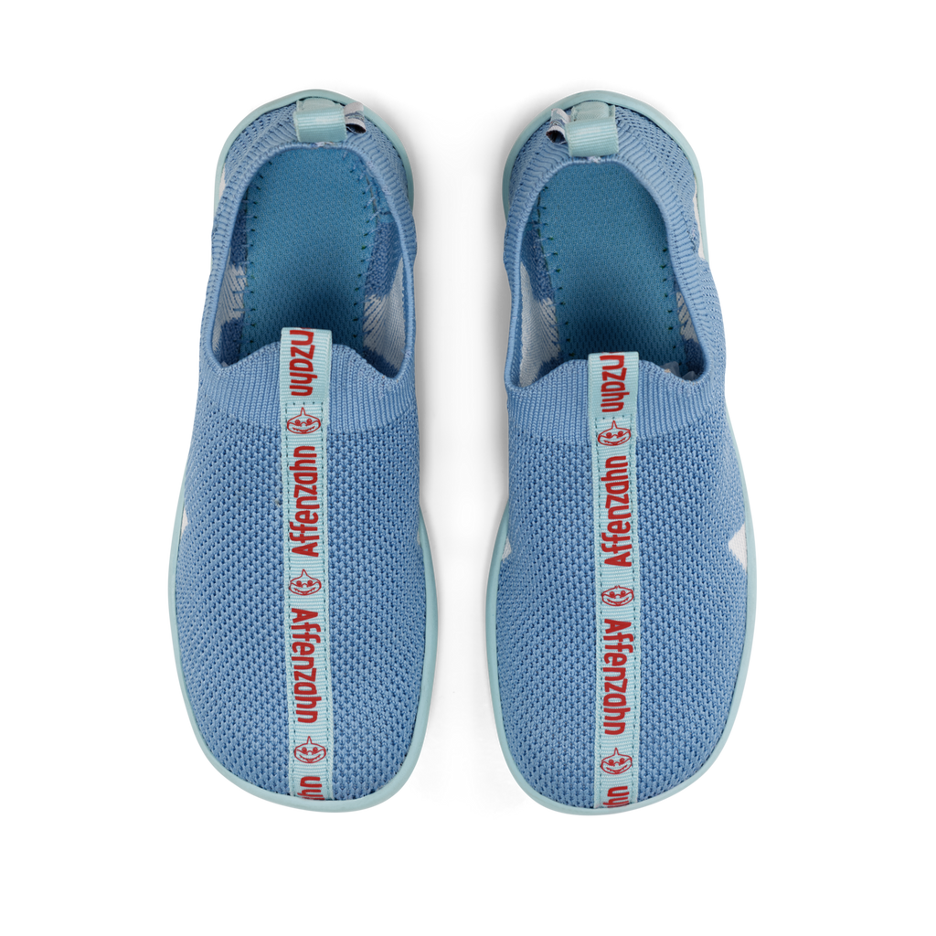 (01397-30211) Affenzahn Slipper Knit Flinky Shark - MintMouse (Unicorner Concept Store)