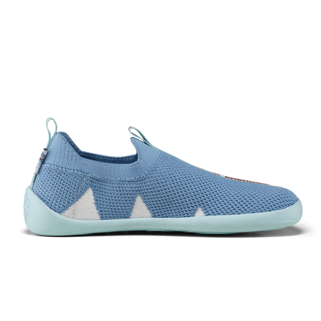 (01397-30211) Affenzahn Slipper Knit Flinky Shark - MintMouse (Unicorner Concept Store)