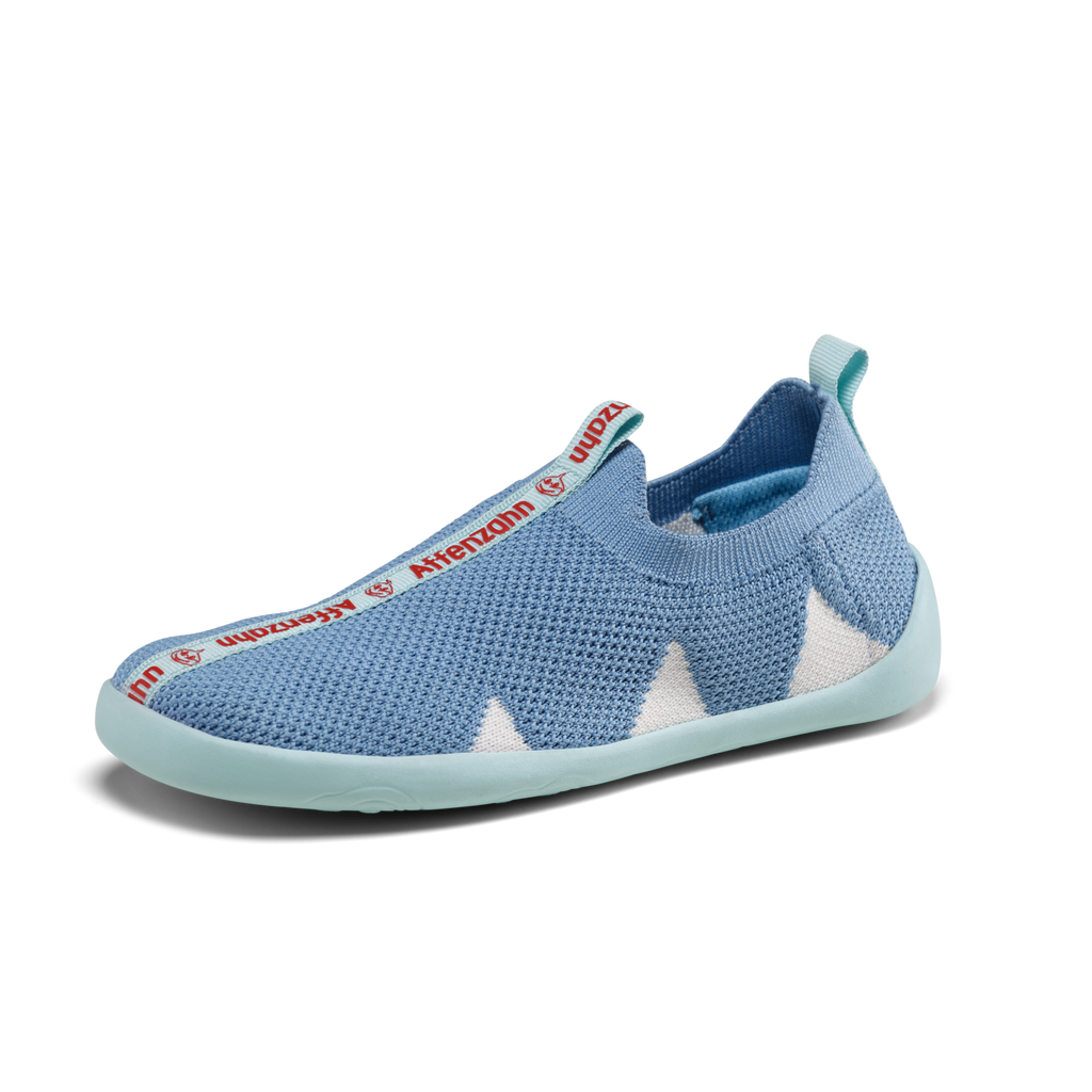 (01397-30211) Affenzahn Slipper Knit Flinky Shark - MintMouse (Unicorner Concept Store)