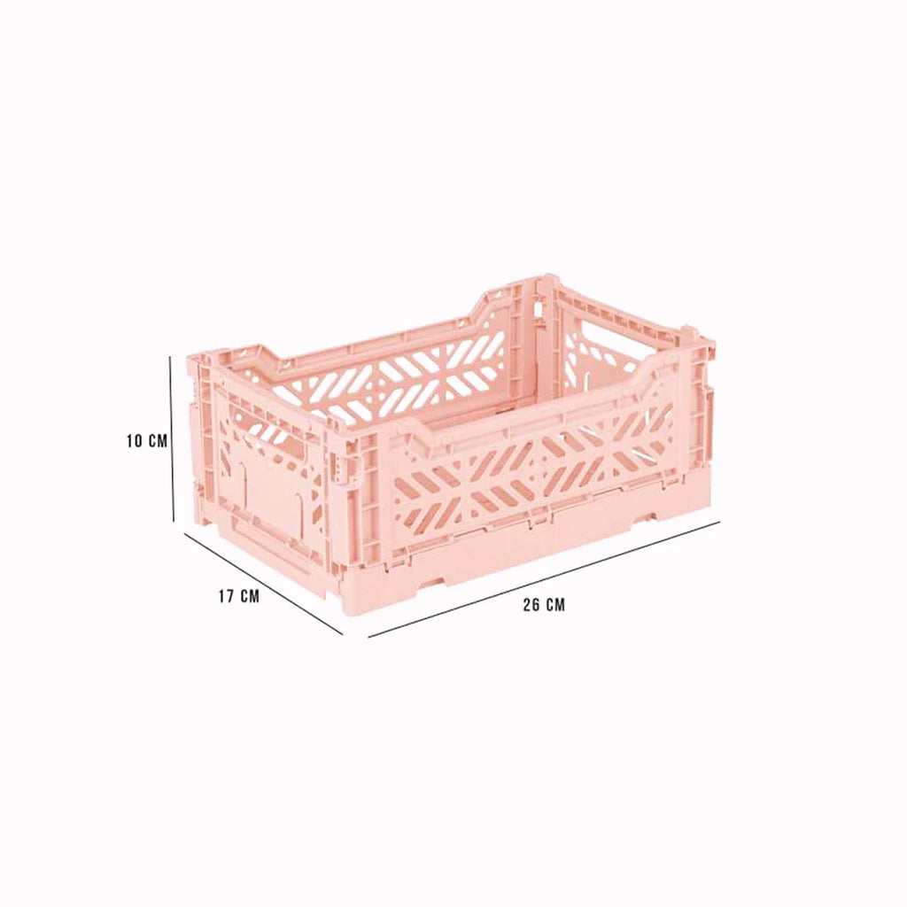 Aykasa Foldable Box - 26x17x10 cm - Mini Milk Tea