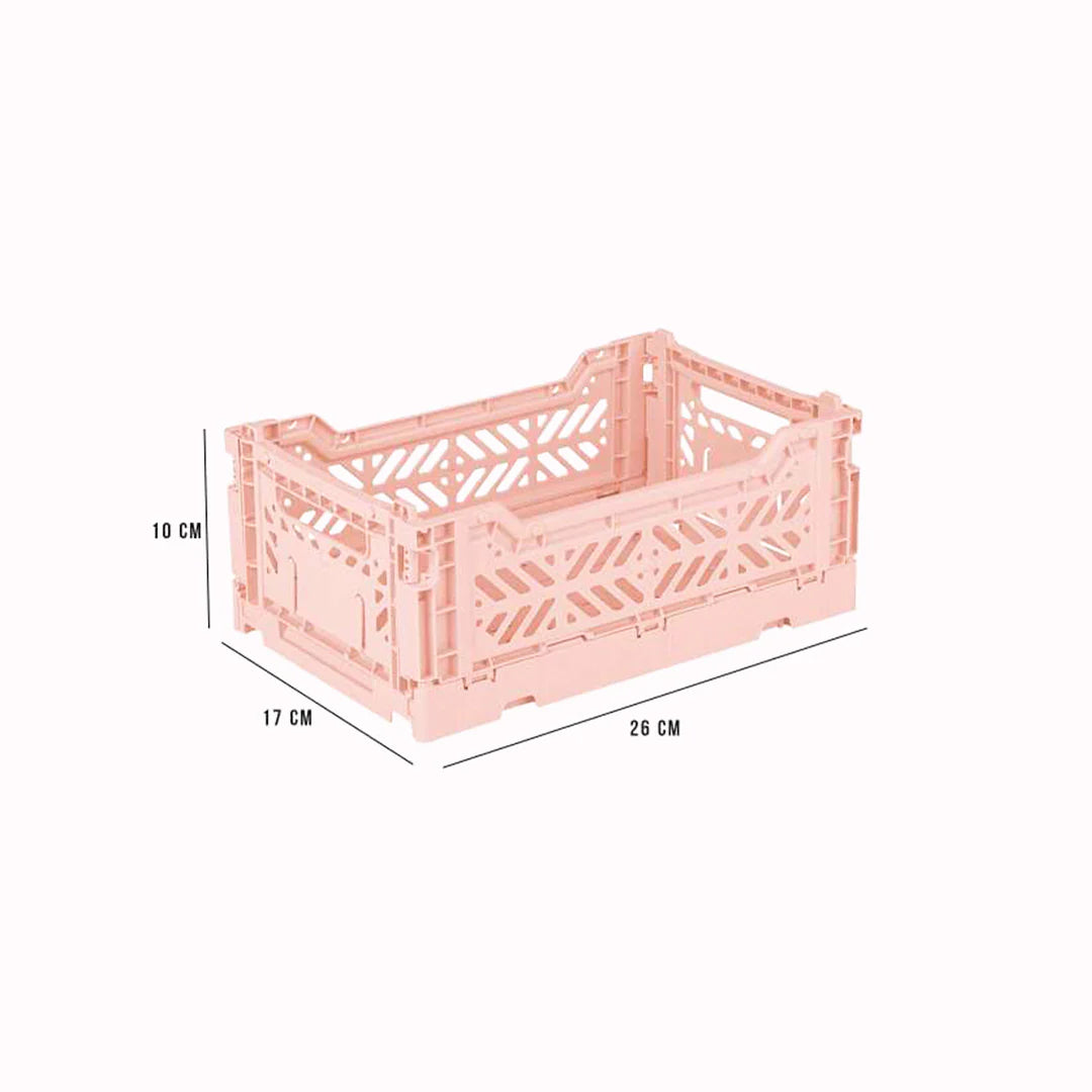 Aykasa Foldable Box - 26x17x10 cm - Mini Milk Tea