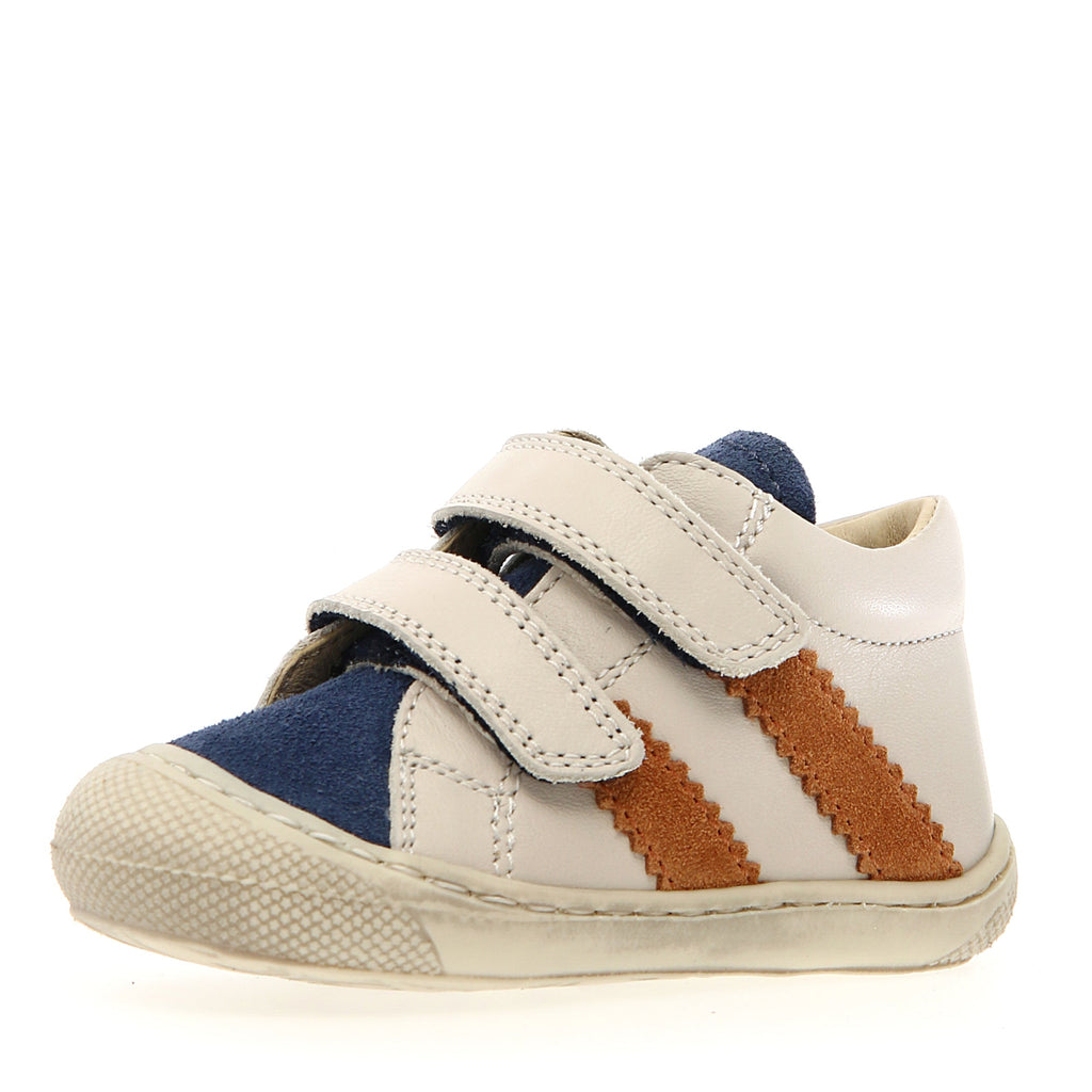 Naturino Macks  2 VL - Suede Nappa Spazz Azure-Milk Warm Orange - MintMouse (Unicorner Concept Store)