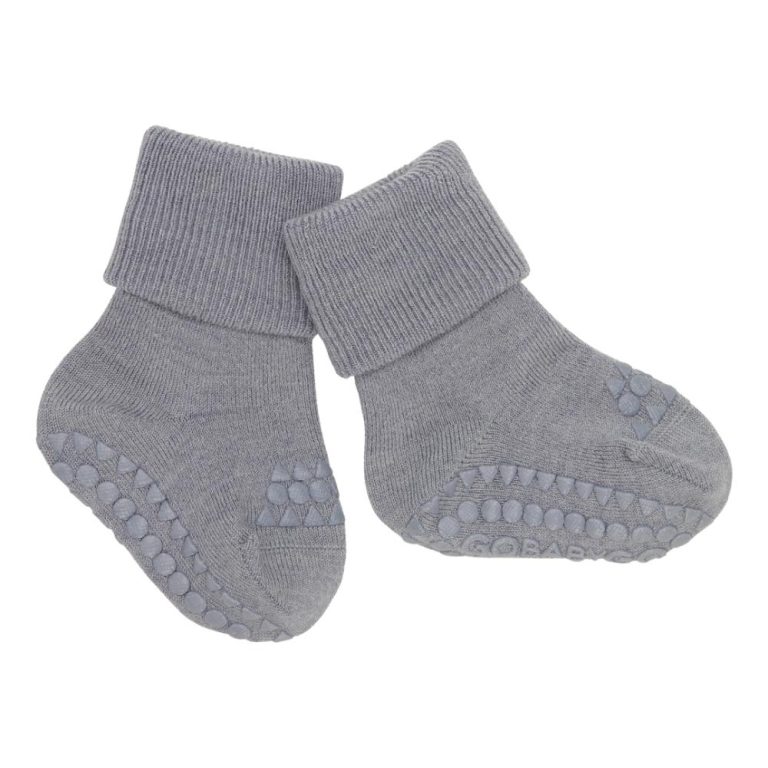 Anti-slip Merino socks - Grey Melange - MintMouse (Unicorner Concept Store)