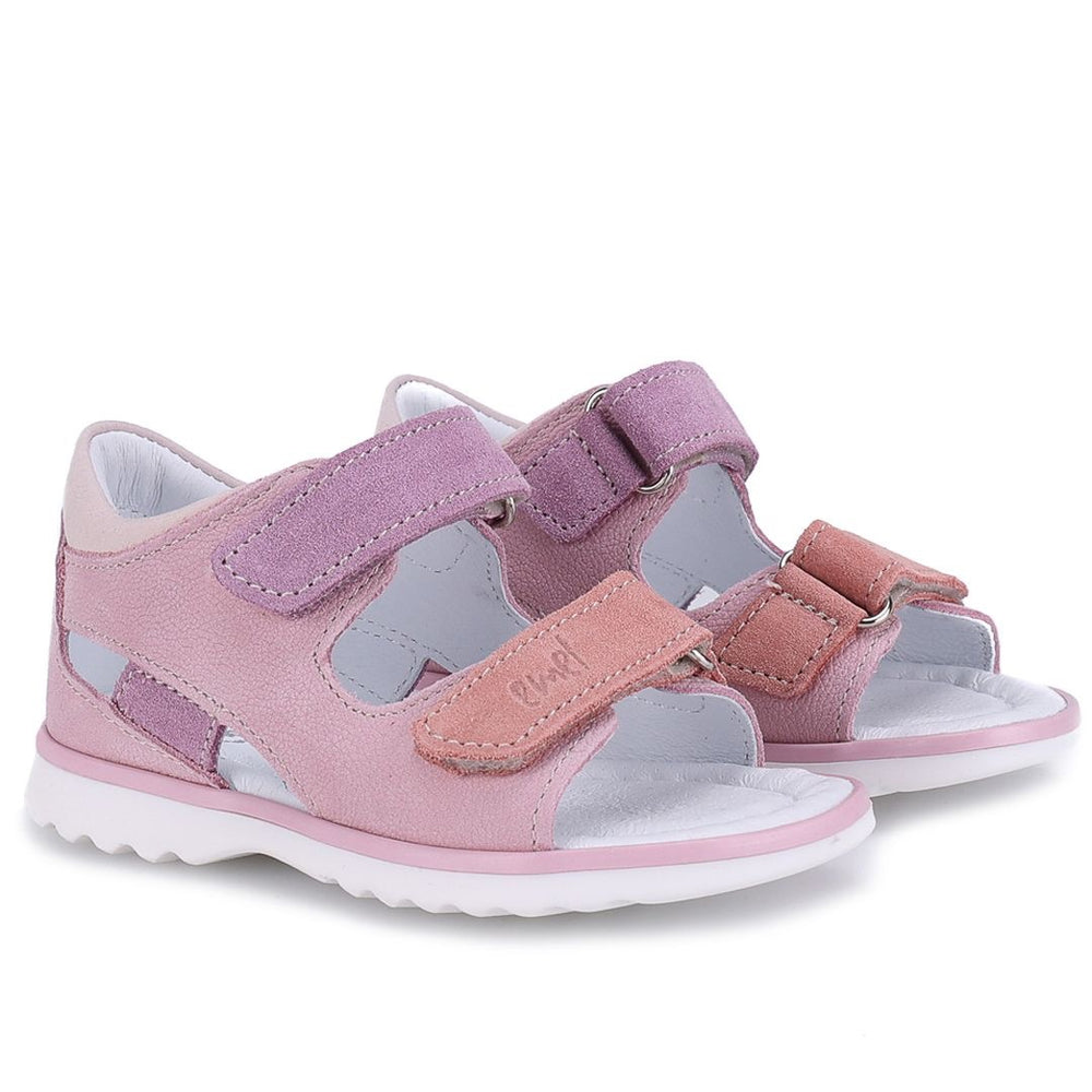 (2766A-15 / 2768-15) Emel Pink Velcro Sandals