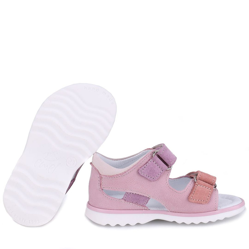 (2766A-15 / 2768-15) Emel Pink Velcro Sandals