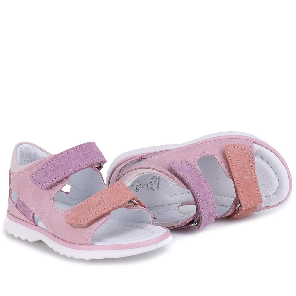 (2766A-15 / 2768-15) Emel Pink Velcro Sandals