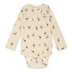 Long Sleeve Bodysuit  L/S MODAL - Deer Aop