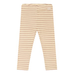 Legging Modal Striped - Light Sand / Dark Off White