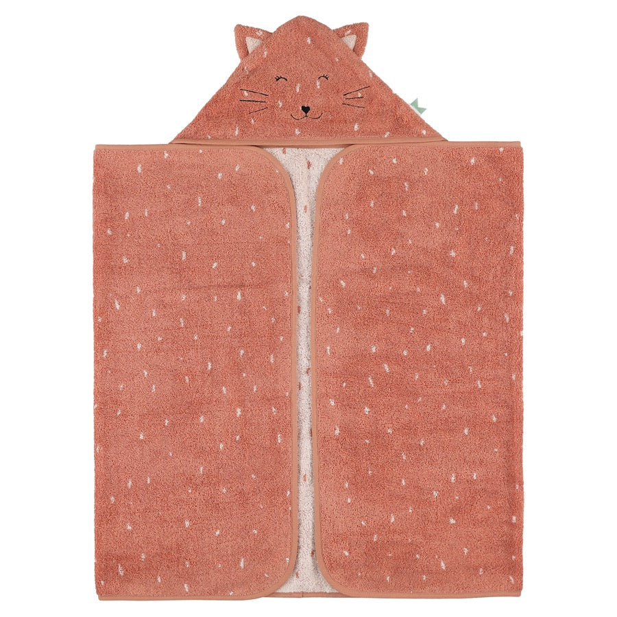 (11-605) Hooded Towel 70x130 cm Mrs. Cat