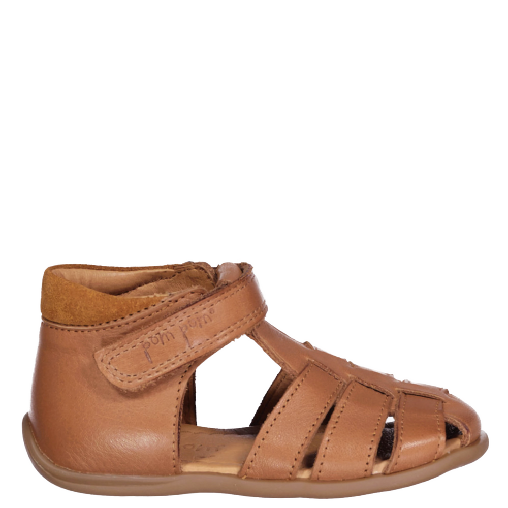 Pom Pom Sandals-Camel 1250