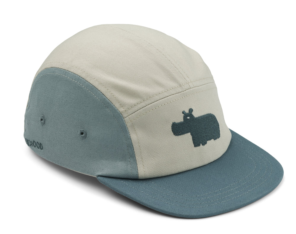 ( LW14715) Rory Cap _ Whale / Hippo Blue Multi Mix