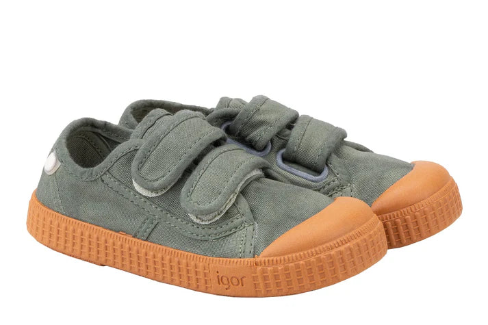 Igor Berri Velcro Caramelo Shoes - Kaki (S10353-042) - MintMouse (Unicorner Concept Store)