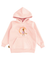 Hoodie Light Pink with Cat Print