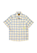 Shirt Blue and Yellow Checkers with Embroidery - MintMouse (Unicorner Concept Store)