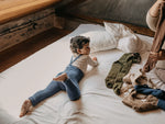 Granny Teddy Steel Blue Blend Footless