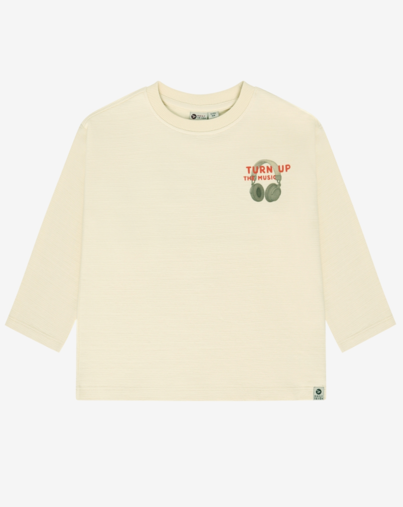 (920405-2020) Daily Seven - T-shirt Longsleeve Backprint - Sandshell