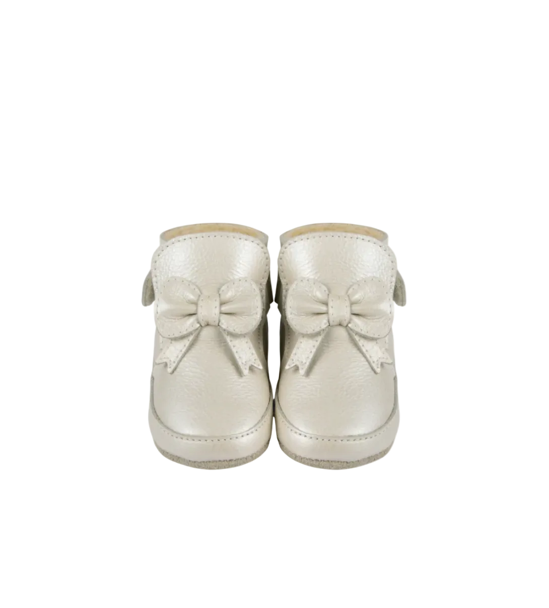 Cubow Baby Booties | Champagne Metallic Leather (1035800)