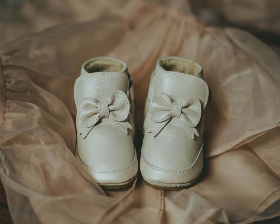 Cubow Baby Booties | Champagne Metallic Leather (1035800)