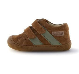 Naturino Barefoot Sabby VL / Suede Calf sole Honey Brown Olive