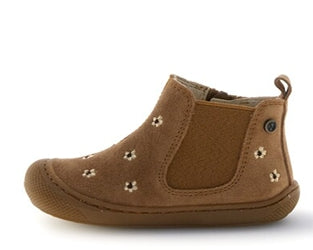 Naturino Sally Embr. Daisies Suede Brown - MintMouse (Unicorner Concept Store)