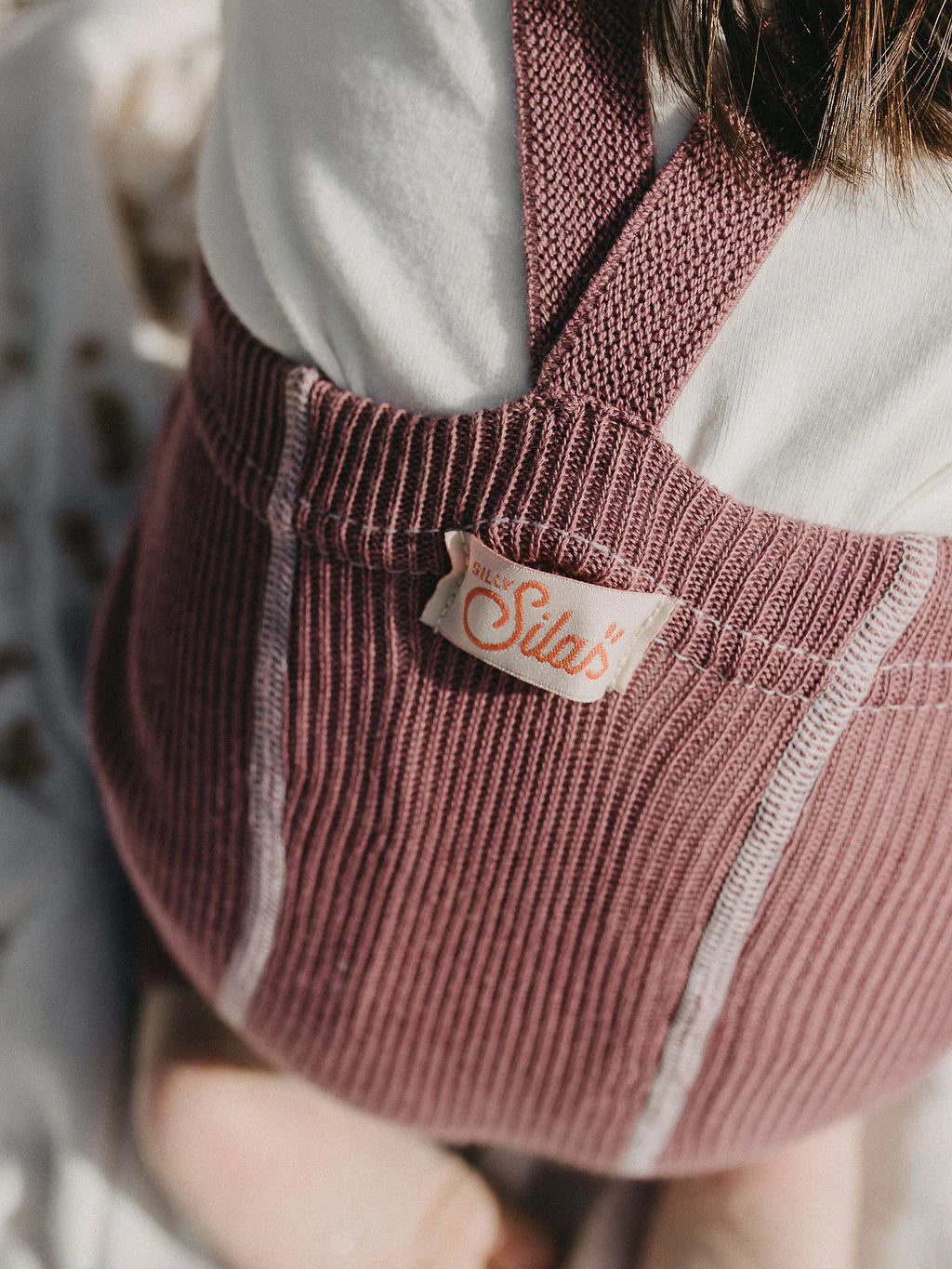 Retro Ribbed Footless tights Acai smoothie