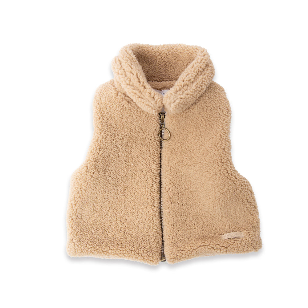 (1222TE00084-580) - Sleeveless vest Teddy - safari