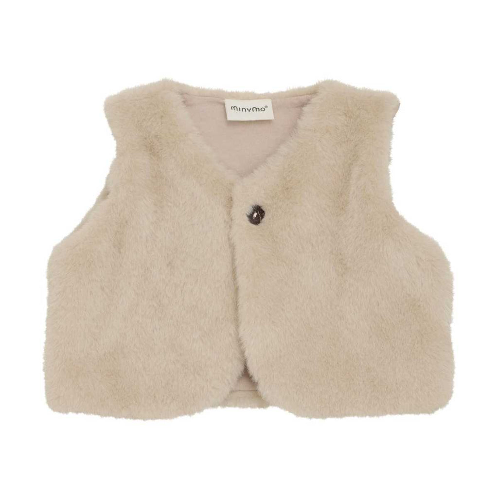 (114126) Vest Fake Fur - Smoke Gray - MintMouse (Unicorner Concept Store)