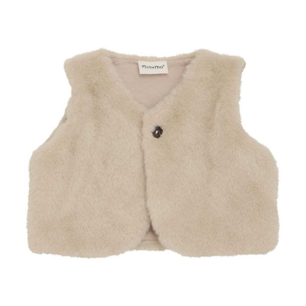 (114126) Vest Fake Fur - Smoke Gray