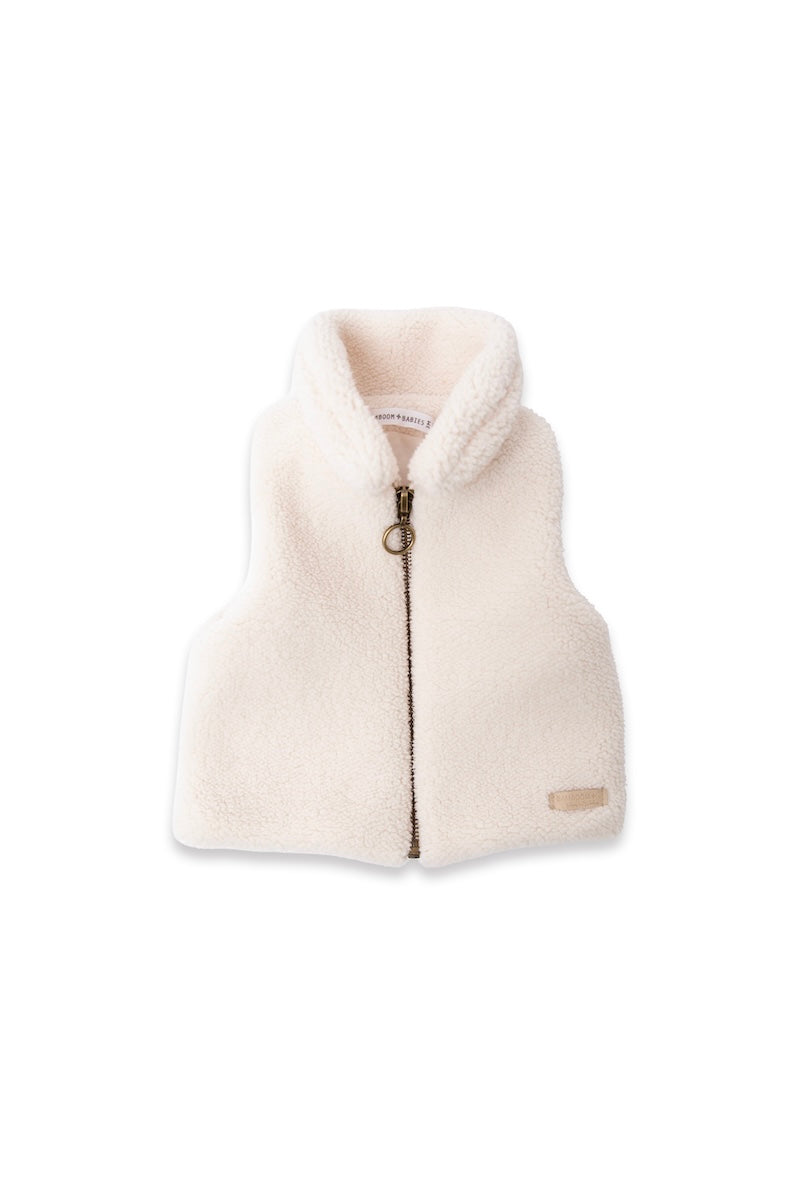 (1222TE00084-345) - Sleeveless vest Teddy - WARM WHITE - MintMouse (Unicorner Concept Store)