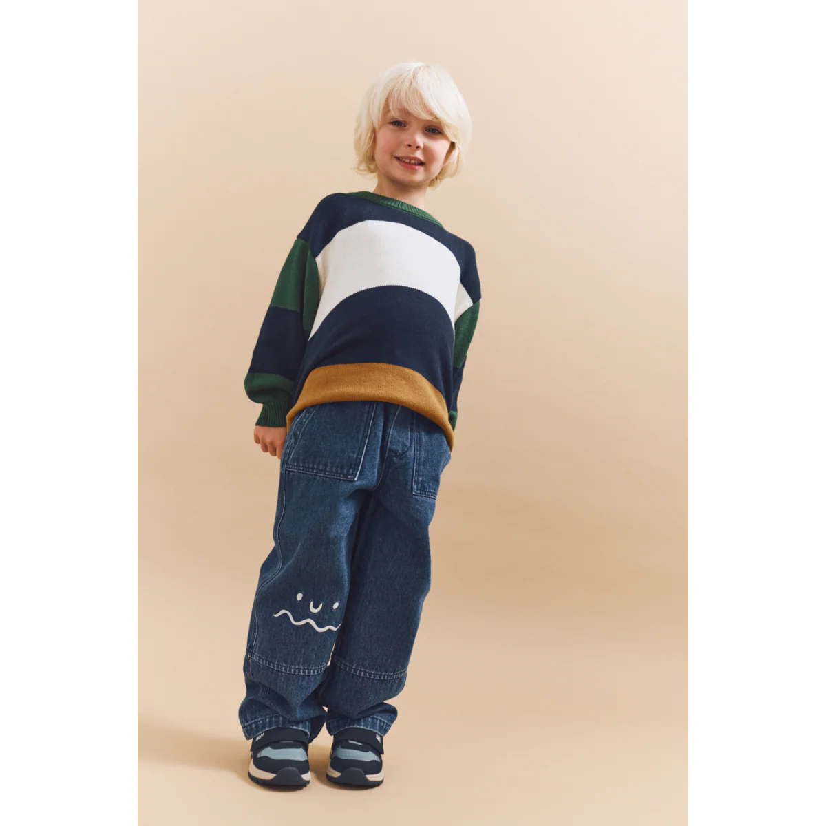 LW20309 Orlane Knit Jumper - Classic Navy multi mix - MintMouse (Unicorner Concept Store)