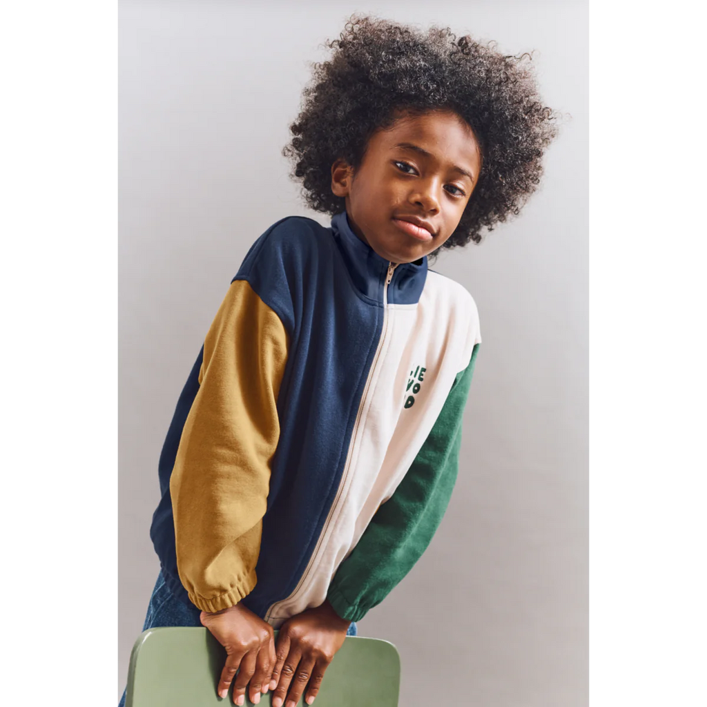 Cassius Zip-up Sweatshirt - Classic Navy Multimix - MintMouse (Unicorner Concept Store)