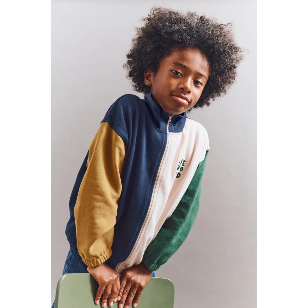 Cassius Zip-up Sweatshirt - Classic Navy Multimix - MintMouse (Unicorner Concept Store)