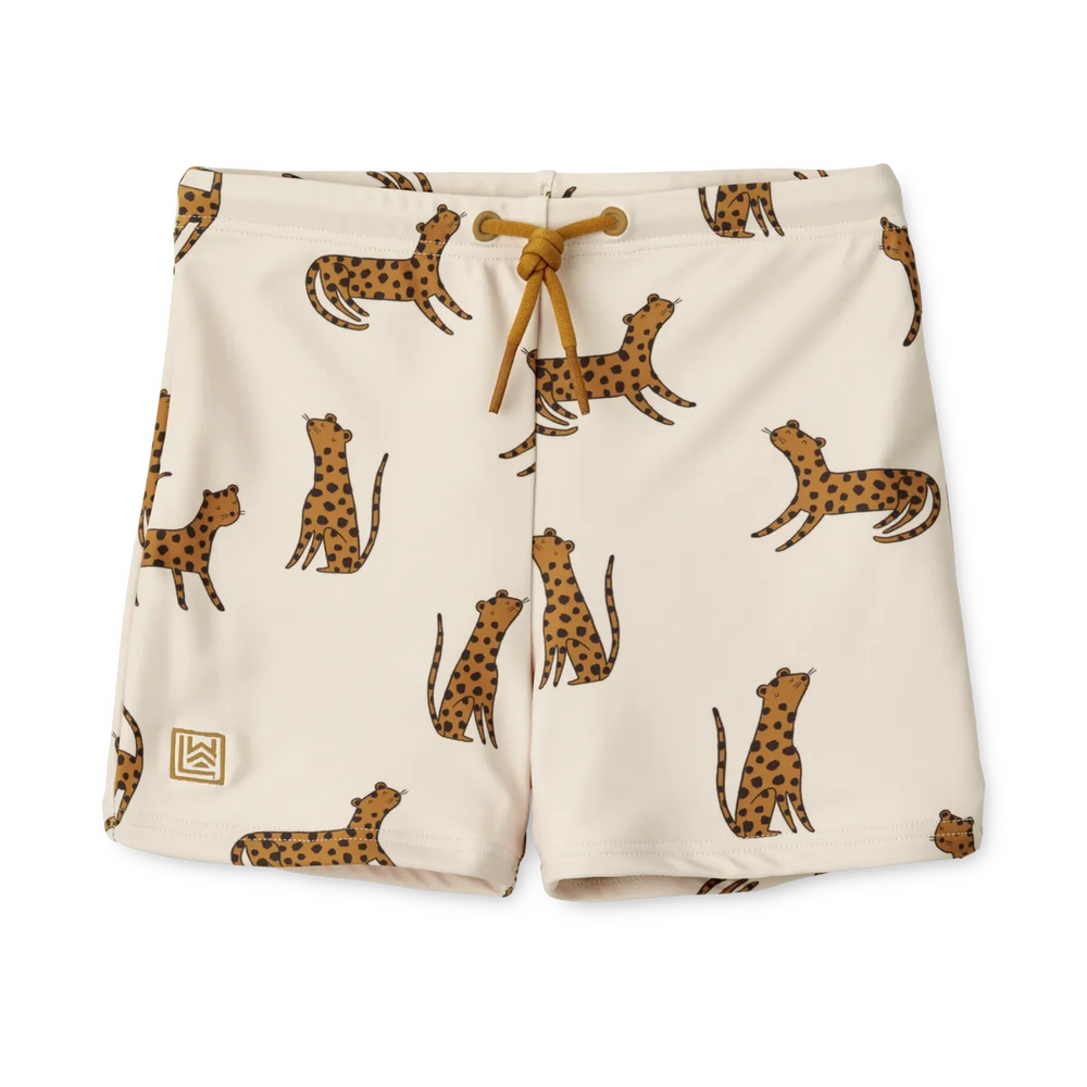 ( LW17608 ) Otto Printed Swim Pants - Leopard Sandy