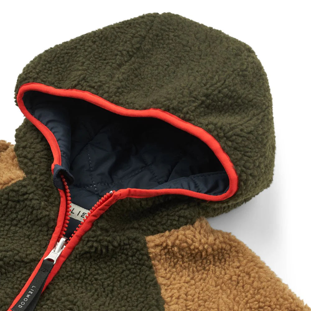 (LW17576) Jackson Reversible Jacket - Army brown multi mix - MintMouse (Unicorner Concept Store)