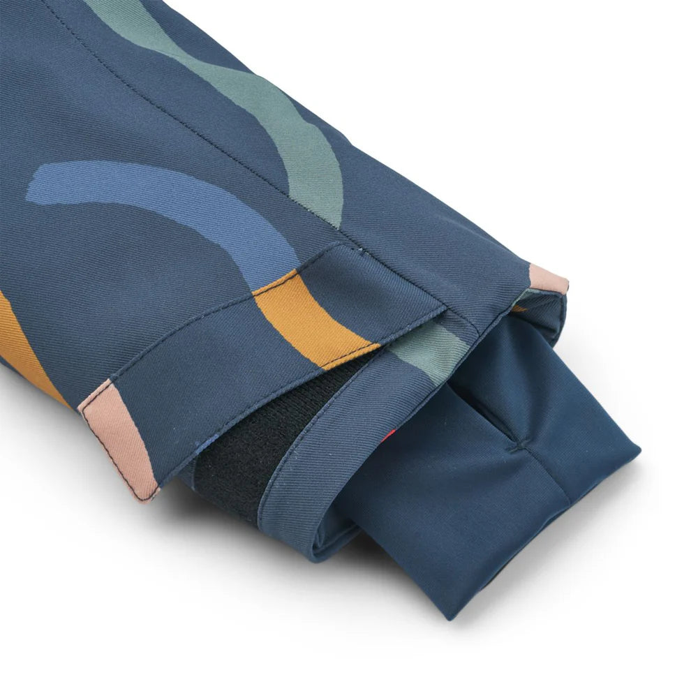 (LW17764) Kalle Snow Jacket - Graphic swirls / Classic navy - MintMouse (Unicorner Concept Store)