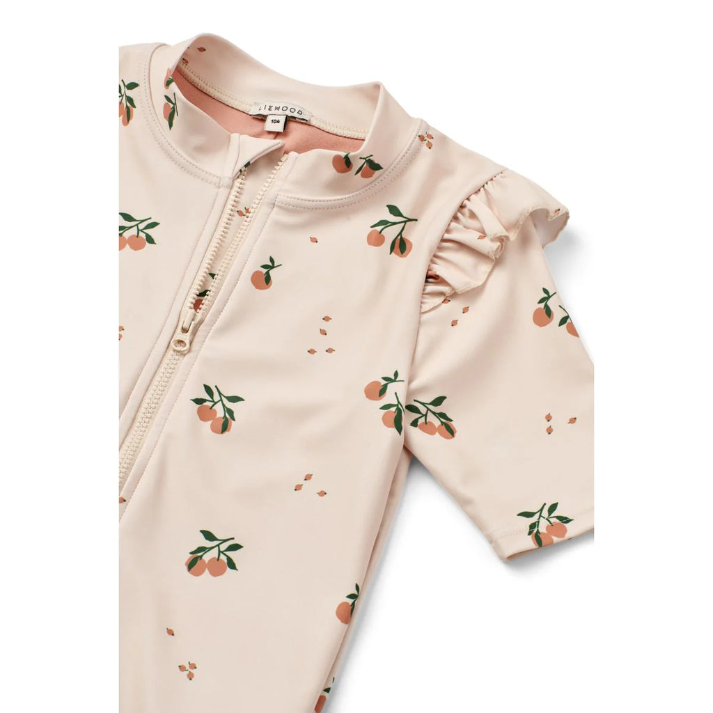 (LW18587) Liewood Amel Swim Jumpsuit - Peach Seashell - MintMouse (Unicorner Concept Store)