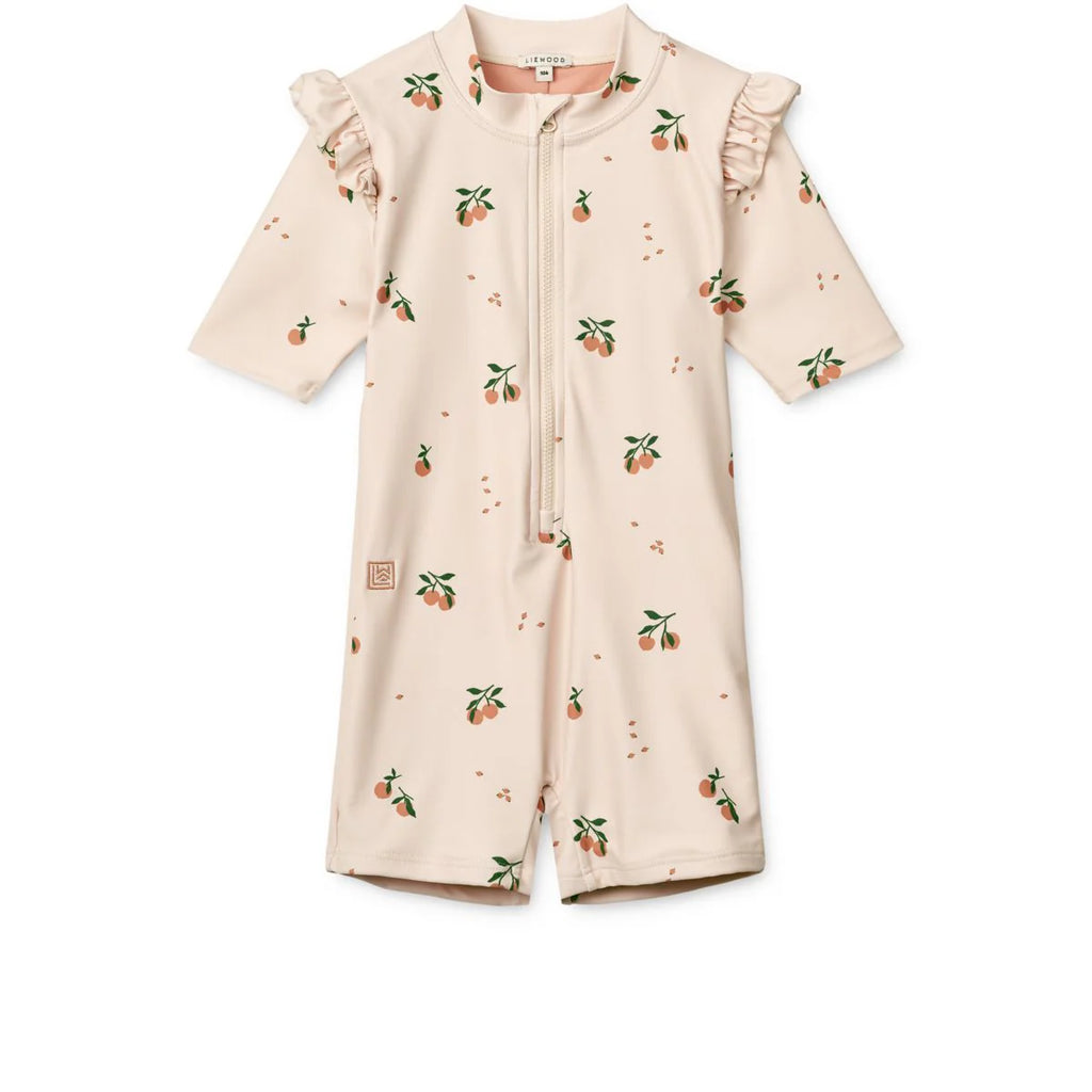 (LW18587) Liewood Amel Swim Jumpsuit - Peach Seashell - MintMouse (Unicorner Concept Store)