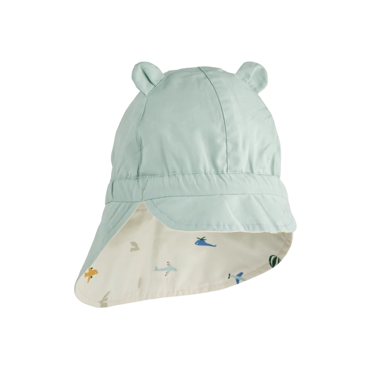 (LW17698) Gorm Reversible Sun Hat With Ears - Aviator / Ecru - MintMouse (Unicorner Concept Store)