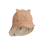 (LW17698) Gorm Reversible Sun Hat With Ears - Peach Seashell / Pale tuscany - MintMouse (Unicorner Concept Store)