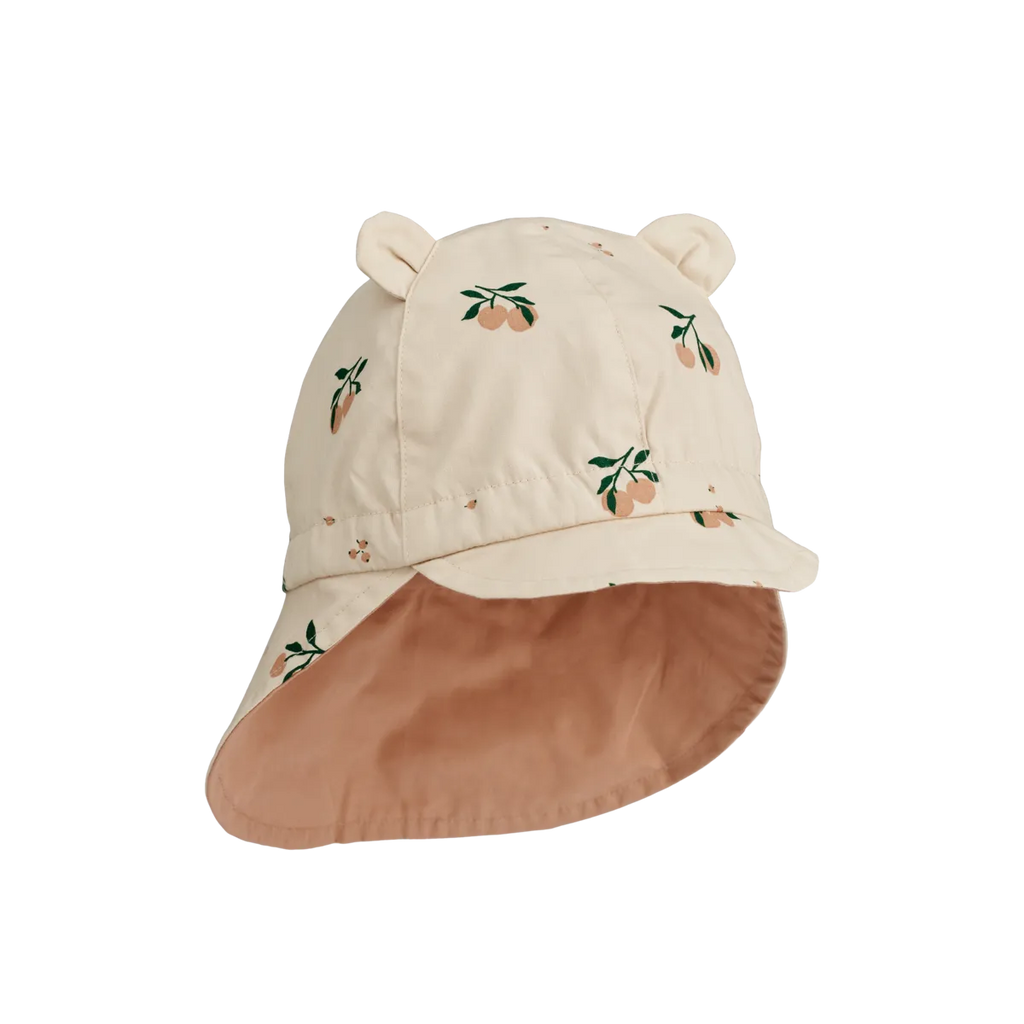 (LW17698) Gorm Reversible Sun Hat With Ears - Peach Seashell / Pale tuscany - MintMouse (Unicorner Concept Store)