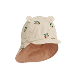 (LW17698) Gorm Reversible Sun Hat With Ears - Peach Seashell / Pale tuscany - MintMouse (Unicorner Concept Store)