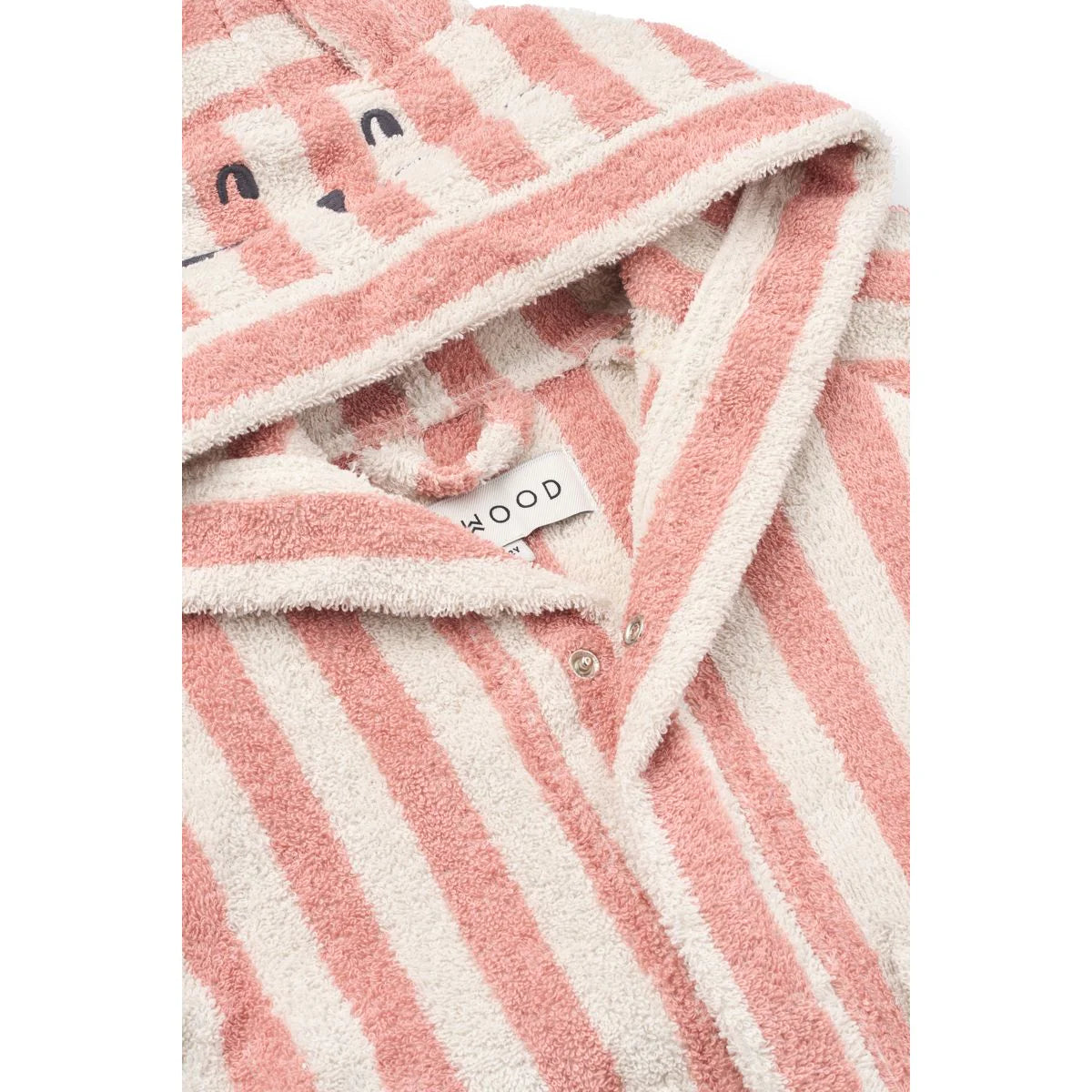 LW20667 Lily Bathrobe - Coral Blush/creme de la creme stripe - MintMouse (Unicorner Concept Store)