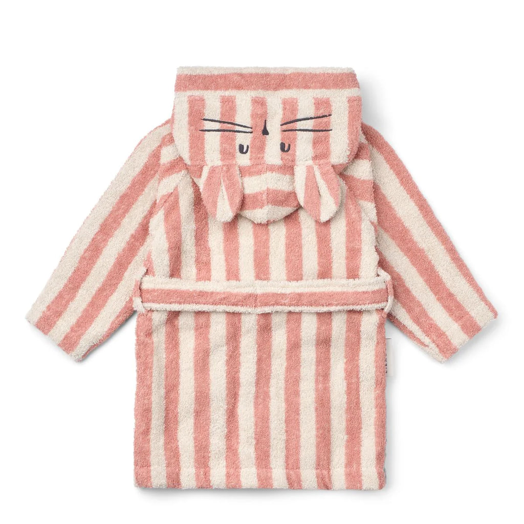 LW20667 Lily Bathrobe - Coral Blush/creme de la creme stripe - MintMouse (Unicorner Concept Store)