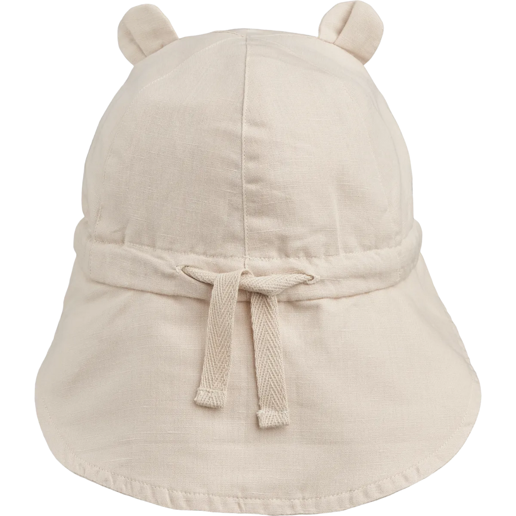 (LW17695) Gorm Linen Sun Hat With Ears - Sandy - MintMouse (Unicorner Concept Store)