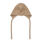 Amir Baby Cashmere Bonnet Hat - Oat Melange